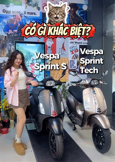 Vespa Sprint S và Vespa Sprint Tech? Có gì khác biệt? Bạn chọn bên nào #vespa #vespasprint #vespatech