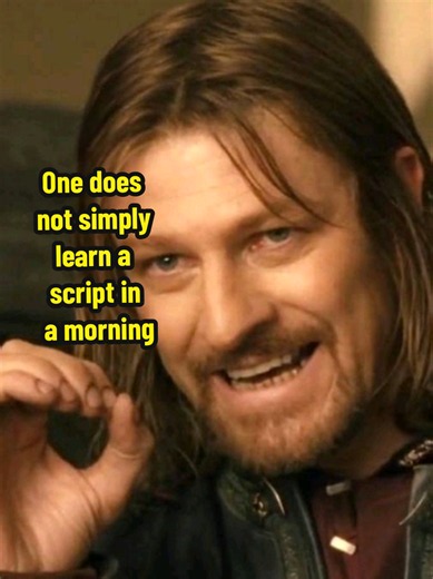Sean Bean has recalled how during the filming of The Fellowship of the Ring , he only received the new script for the Council of Elrond scene on the morning of filming, so he taped it to his knee to read mid scene, and the result was pretty flawless. #moviescenes #lotredit #thelordoftherings #moviefacts #movieedits