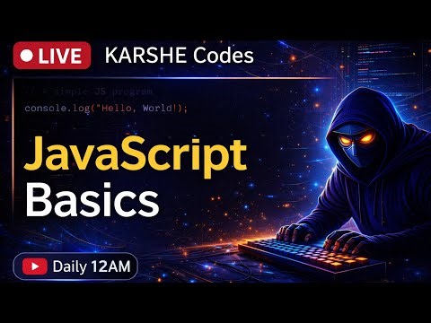 12 AM Night Live Coding Session | 50 Common JavaScript Problems | KARSHE Codes