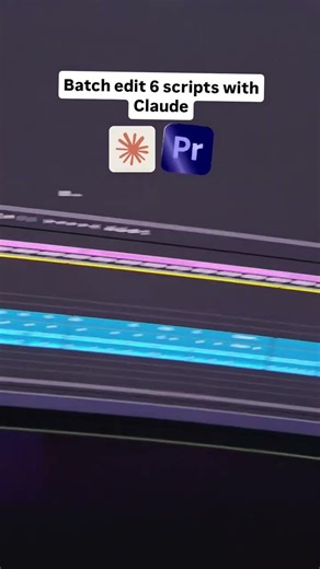 Give your scripts to Chat Video Pro and it uses Claude to move the clips inside Premiere.