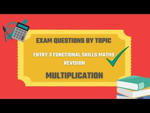 Multiplication Exam Questions. Revise for your Entry 3 Functional Skills Maths Exam. 🎯✅️⏰️