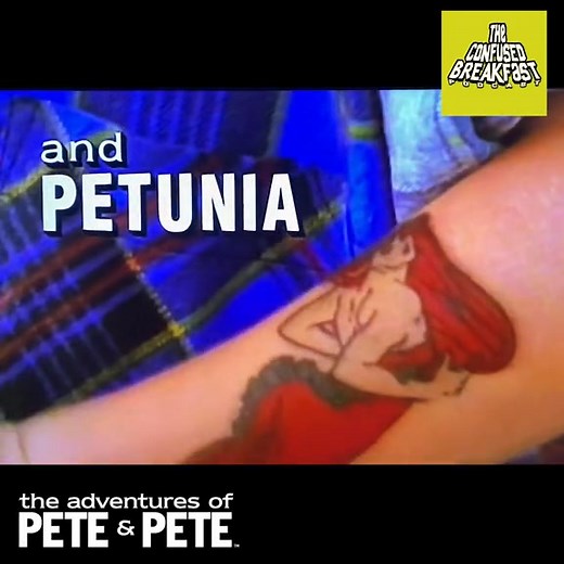 Little Pete had some sick ink! #dannytamberelli #tattoo #ocean #90skid #nickelodeon #peteandpete #adventuresofpeteandpete #fyp #foryoupage #confusedbreakfast #throwback | Confused Breakfast