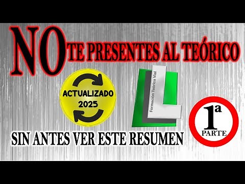 NO TE PRESENTES AL EXAMEN TEÓRICO DGT😱 SIN VER ESTE RESUMEN PERMISO B 👀 TEÓRICO CARNET DE CONDUCIR
