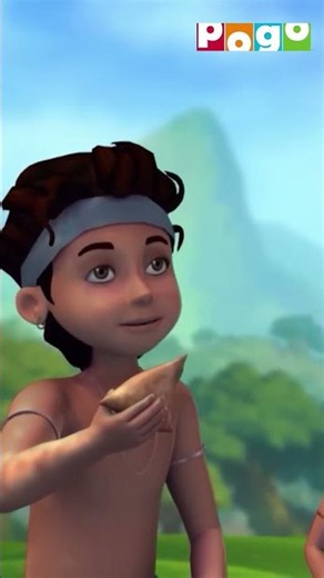 #LittleKrishna 🪈| Krishna Aur Samosa Party!😋🥮| #shorts | ‪@PogoChannel‬ ​