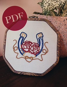 Embroidery Pattern — Lucky in Love - Etsy