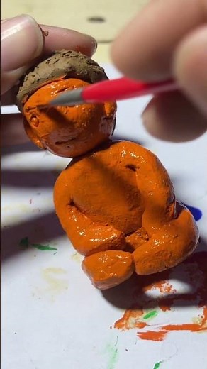 SITTING AND CRAWLING CLAY FIGURES | CLAY MODELING TUTORIAL #shortvideo