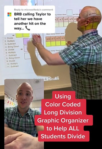 Replying to @microsoftedu Help any student do long division using scaffolded color coded graphic organizers I’ve made. These have helped hundreds of my students! www.tinyurl.com/divisionincolor #teachersoftiktok #teacher #teacherlife #longdivision #teachwithmrc #makelearningfun #iteach #iteachfourth #math #elementarymath #teachertok #teachersbelike