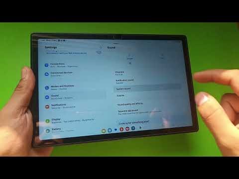 Samsung Galaxy Tab A11+ How to remove touch sound