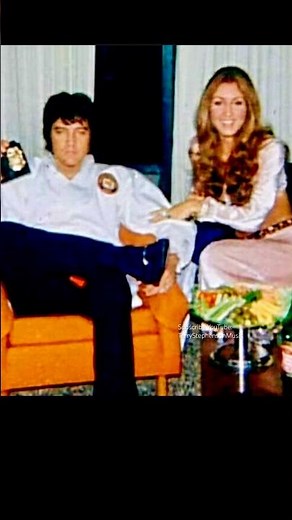 Elvis Presley with Girlfriend Linda Thompson. Atlanta, Georgia. 1973.