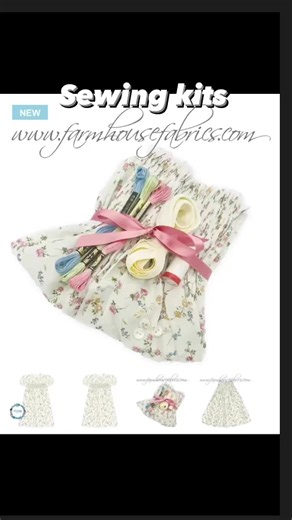 1.6K views · 23 reactions | 瑱 Our sewing kits include all the parts and pieces needed for you to make a beautiful garment. #sewingkits #sewingforbabies #sewinglove #diysewing #sewcute | Farmhouse Fabrics | Facebook