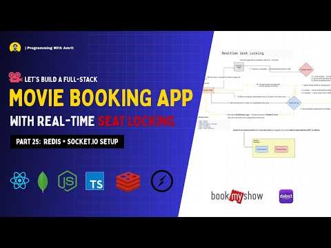 #25 Redis + Socket Setup | BookMyScreen Movie Booking System #bookmyshow #mernproject #nodejs #mern