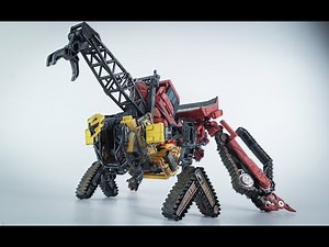 Transformers Stop Motion Animation：Devastator Hightower & Rampage Transformation 变形金刚定格动画：高塔与狂暴