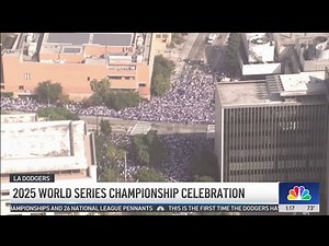 Watch the best of the Dodgers 2025 World Series parade and stadium celebration