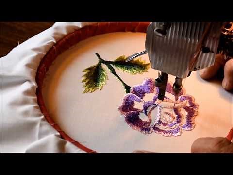 Free Motion Embroidery Using A Singer Featherweight Machine