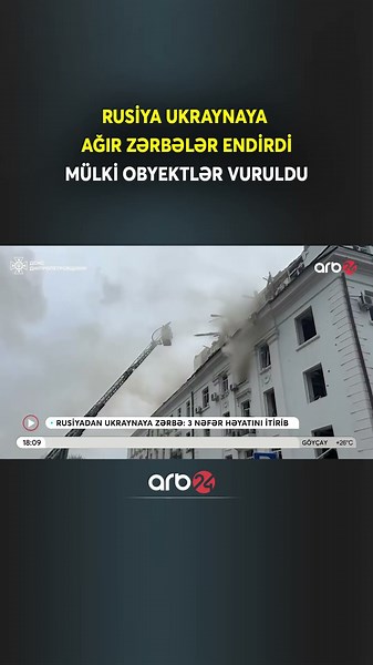 Rusiya Ukraynaya ağır ZƏRBƏLƏR ENDİRDİ