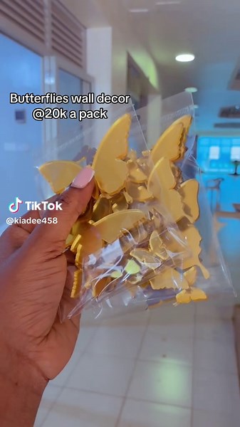 Butterfly wall decor to elevate your space only at 20k a pack. WhatsApp 0779510221#butterfly #wall #decor
