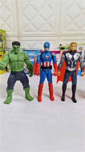 Unboxing Avengers Action figure Set with asmr #toys #captainamerica #hulk