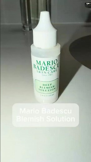 Acne Hack You NEED 👀 Deep Blemish Fix Mario Badescu Blemish Solution Review Video #skincare