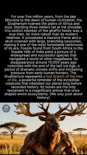 Meet the Sivatherium, a giant ancient relative of the modern giraffe. #history #ancient #megafauna | Historical Blog