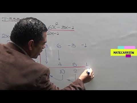 DIVISIÓN DE POLINOMIOS METODO RUFFINI