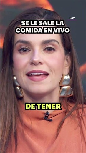 #TaniaRincón lost her food on live TV 😅