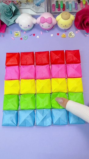 【簡単】折り紙プッシュポップの作り方🌈楽しい！癖になる！押して遊ぶ手作りおもちゃ🧸#オルキルラボ #orukirulab #可愛い #プッシュポップ #pushpop #折り紙 #origami #簡単 #おもちゃ