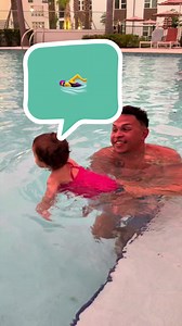 Tiny legs, BIG confidence! It’s never too early to start training for the Olympics 😂 #baby #swimmingbaby #pool #poolday #fyp