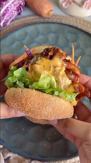 Juicy Veg Burger Recipe at Home 😍
