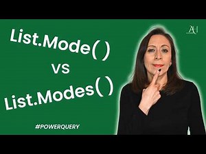 Wondering the difference between List.Mode( ) and List.Modes( )?