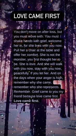 752K views · 8.1K reactions | A poem for the grieving this season. A simple reminder that love came before any of this, and love will be there through it all. Sometimes it’s hard to see it. It’s there ♥️ x #lovecamefirst #griefislove #griefquotes #griefpoetry #griefpoem #griefreel #christmasgrief | Donna Ashworth | Facebook