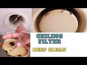 HOW TO REMOVE & CLEAN KITCHEN CEILING FAN FILTER |FILTER DEEP CLEAN|CLEANING MOTIVATION #cleanwithme