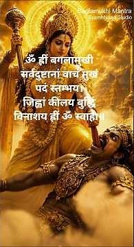 Baglamukhi Mantra | ॐ ह्रीं बगलामुखी सर्वदुष्टानां | Most Powerful Protection Mantra | 8K UHD