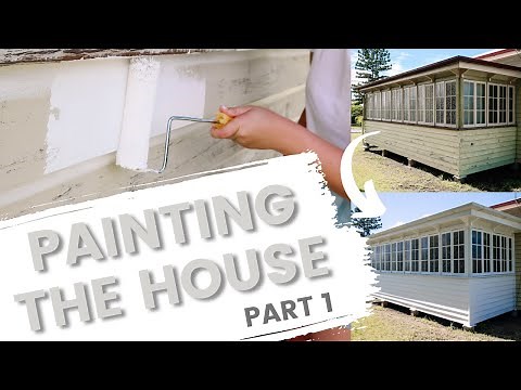 PAINTING THE HOUSE PART ONE | Painting a weatherboard Queenslander | Sunshine State Home