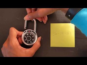 Combination lock directions & tutorial