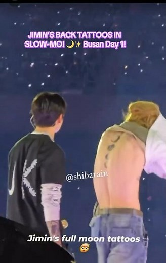 JIMIN’S BACK TATTOOS IN SLOW-MO! 💜✨ Busan Day 1! #kaylasworld #youtubeforyoupage #btsbusan