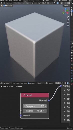 5.7K views · 152 reactions | The bevel shader mode in Blender Cycles...