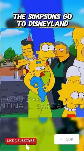 The Simpsons Family Go To Disneyland " 🤣 #disneyland #simpsonsprophecy #amusementpark