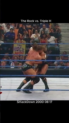 The Rock vs. Triple H SmackDown 2000 08 17 #wwewrestler #wwe