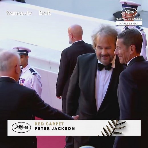 Peter Jackson en haut des marches du festival de Cannes !