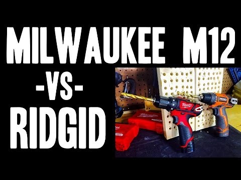 Milwaukee -VS- RIDGID ( 2407 / R82005 ) 12v Drills