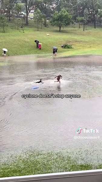 Cyclone Alfred: Thrilling Water Slide Fun in Australia