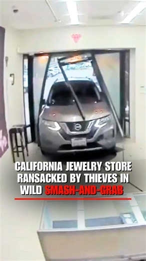 BRAZEN HEIST: Thieves were caught on camera ramming an SUV into a Southern California jewelry store in a smash-and-grab robbery. | Fox News