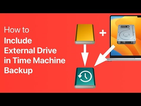 How to Include External Drive in Time Machine Backup