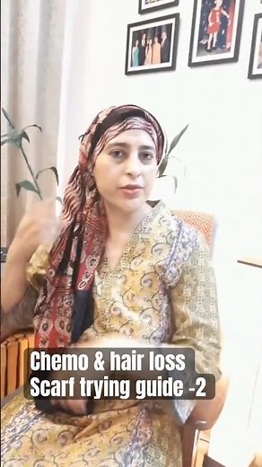 How to tie a Head Scarf during Chemo ,Guide -2 #happinessaftercancer #chemotherapy #hairloss #cancer