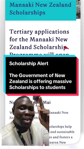 🌏✨ Applications Are Now Open for the Manaaki New Zealand Scholarship 2026! 🇳🇿🎓 The prestigious Manaaki New Zealand Scholarships is now accepting applications from March 1 to March 31, 2026! This fully funded scholarship is open to eligible international students and covers: ✅ Full tuition fees ✅ Living stipend ✅ Accommodation ✅ Return flights ✅ Medical insurance ✅ And other essential expenses This is an incredible opportunity to study in New Zealand and gain a world-class education while exp