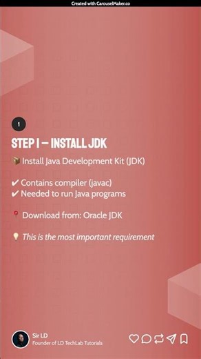 Lesson 2: Setting Up Java Development Environment #codeprep #techeducation #codinglife #ictstudents