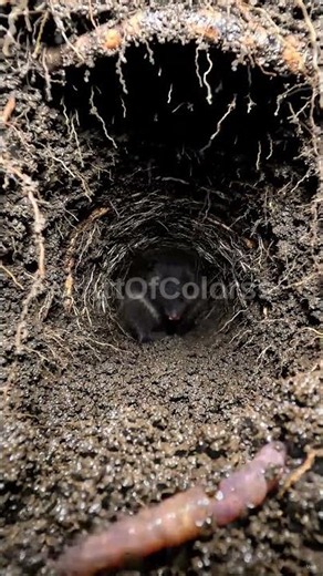 This Is How a Mole Really Lives 🕳️ Underground POV