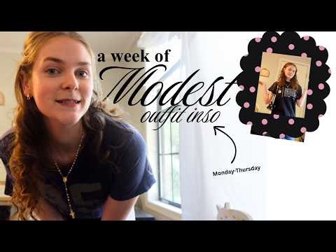 A Week of Modest Outfit Inspo | catholic teen edition