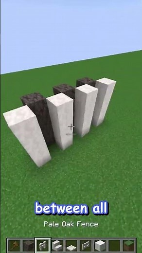 How to build a PALE OAK wall in minecraft! latest game drop! 1.21 #shorts