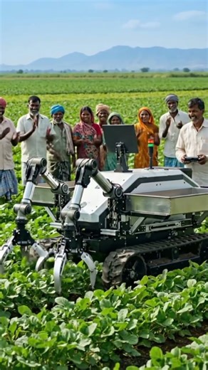 AI Farming Robot in Indian Fields | Future of Smart Agriculture 🚜🤖